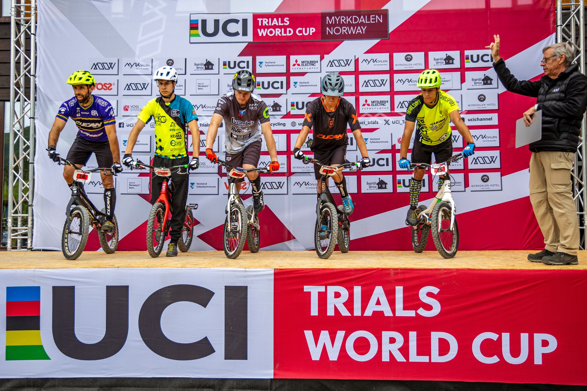 Mikel Azcona, en la Copa del Mundo de trialbici 2024